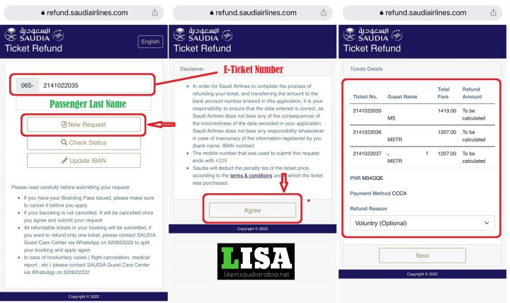 Cancel and Refund Saudi Airlines Ticket