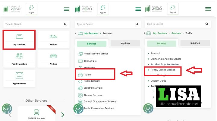 how to renew driving license in saudi arabia