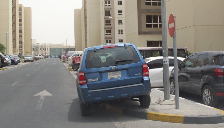 Wrong parking fine in Saudi Arabia