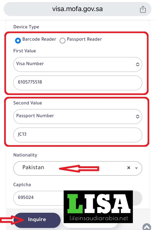 saudi visa check online by passport number