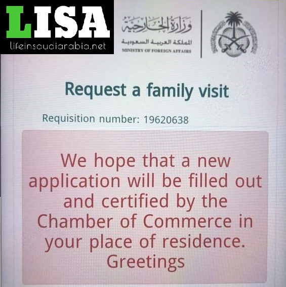 saudi visa rejection reasons