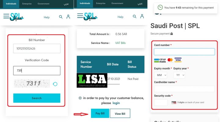 Pay the custom duties to collect parcel from Saudi Post