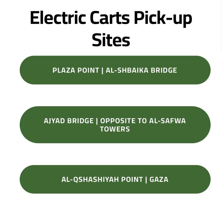 Electric Scooters pick up points