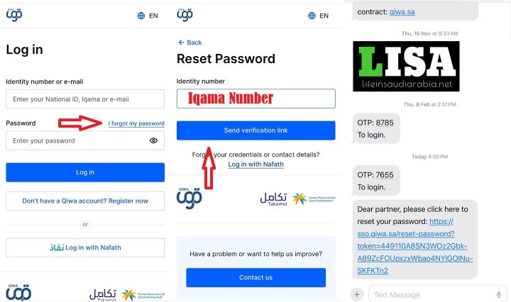 Forgot Qiwa Password